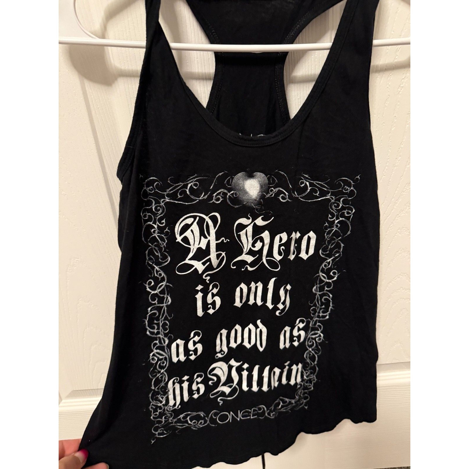 Once Upon A Time Hero Villain Hook Juniors Muscle Tank S